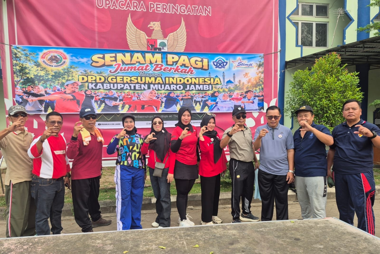 Inisiator Dr. Pauzi Muhammad bersama jajaran pengurus DPD GERSUMA Indonesia Muaro Jambi